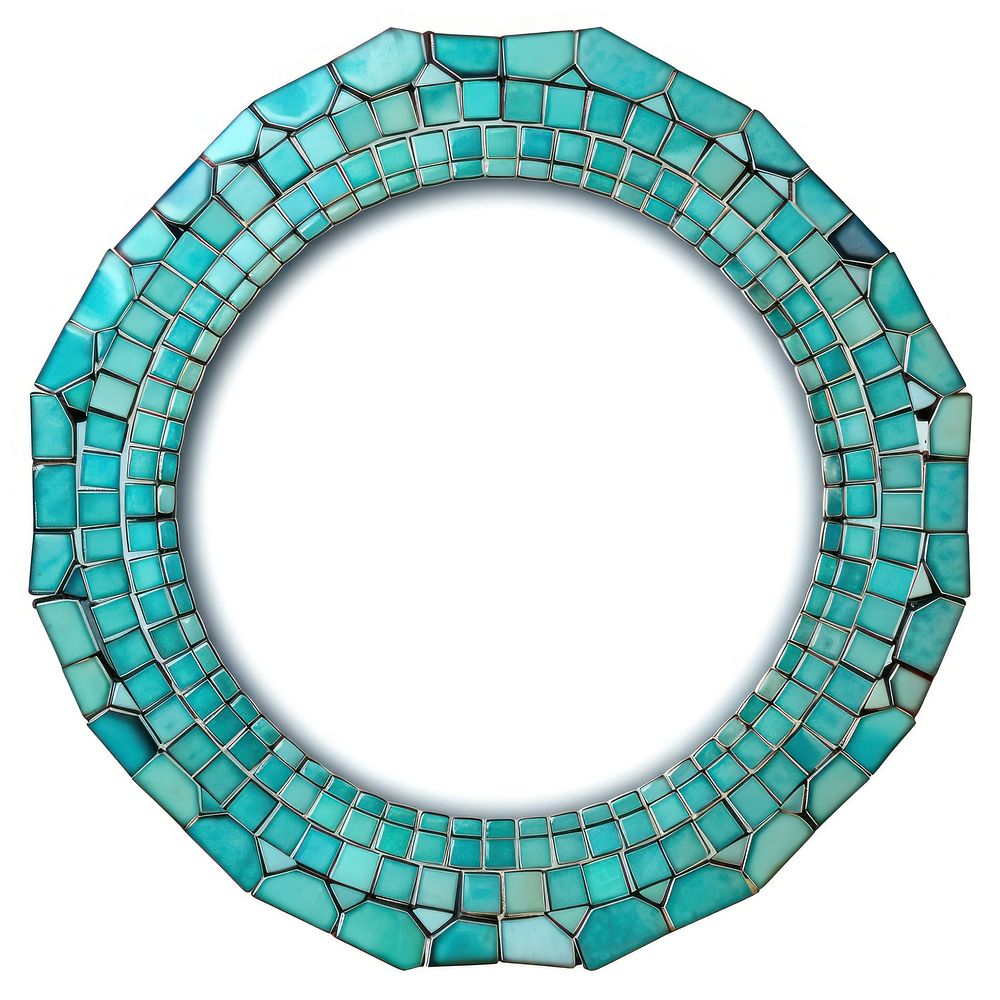 Octagon turquoise jewelry art.