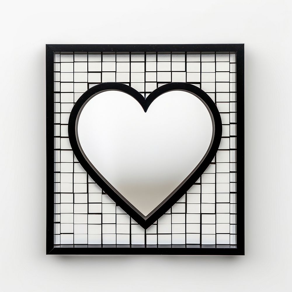 Heart heart white background rectangle.
