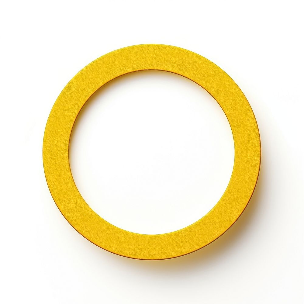  Circle shape jewelry yellow white background. AI generated Image by rawpixel.