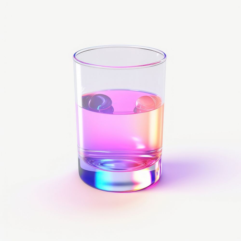 Beaker glass cocktail bottle.