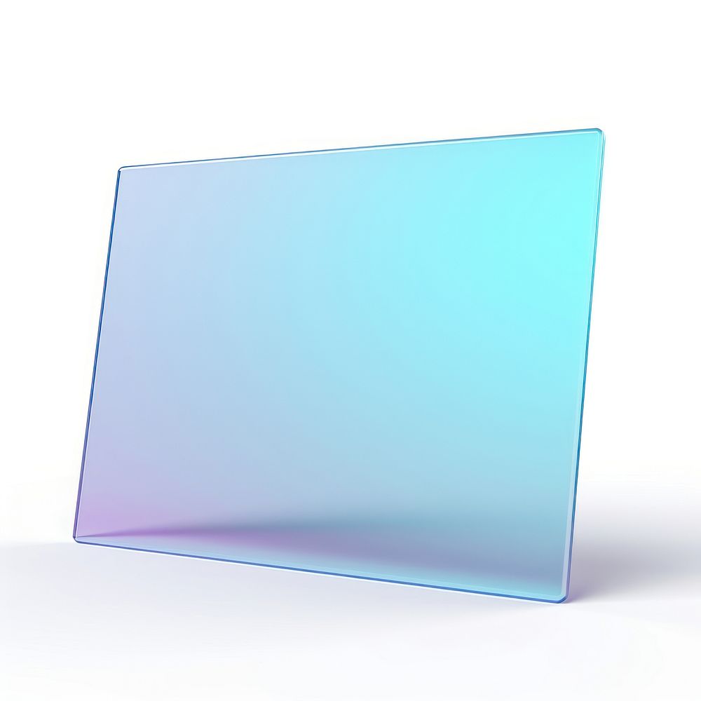 Bill board glass white background rectangle.