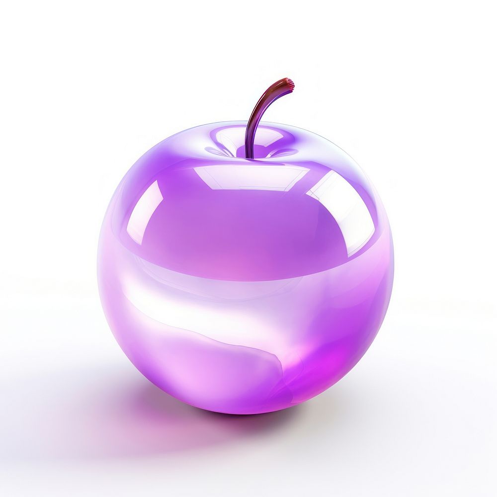 Plum purple apple fruit.