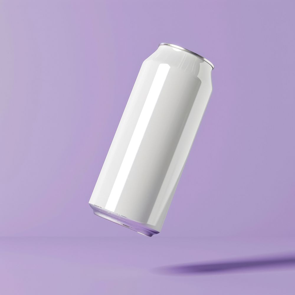 Soda can purple tin refreshment.