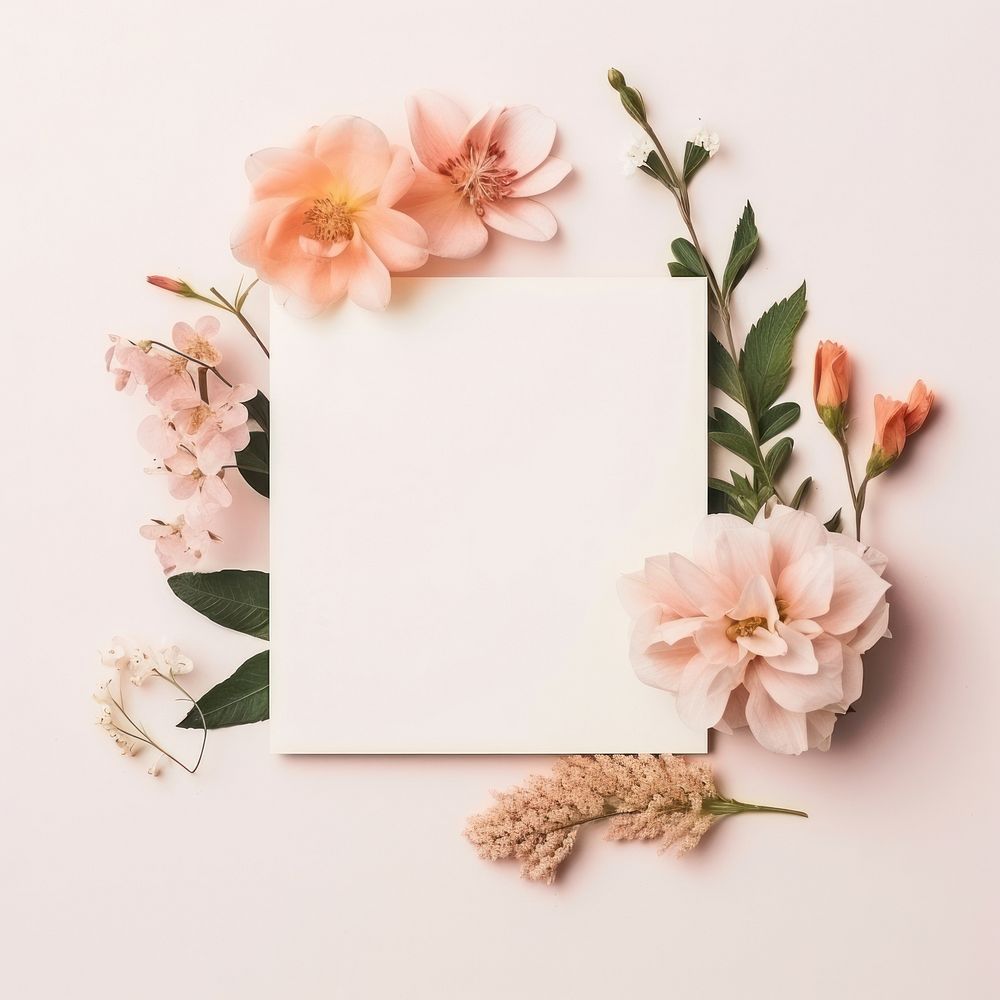 Flower plant copy space fragility. AI generated Image by rawpixel.