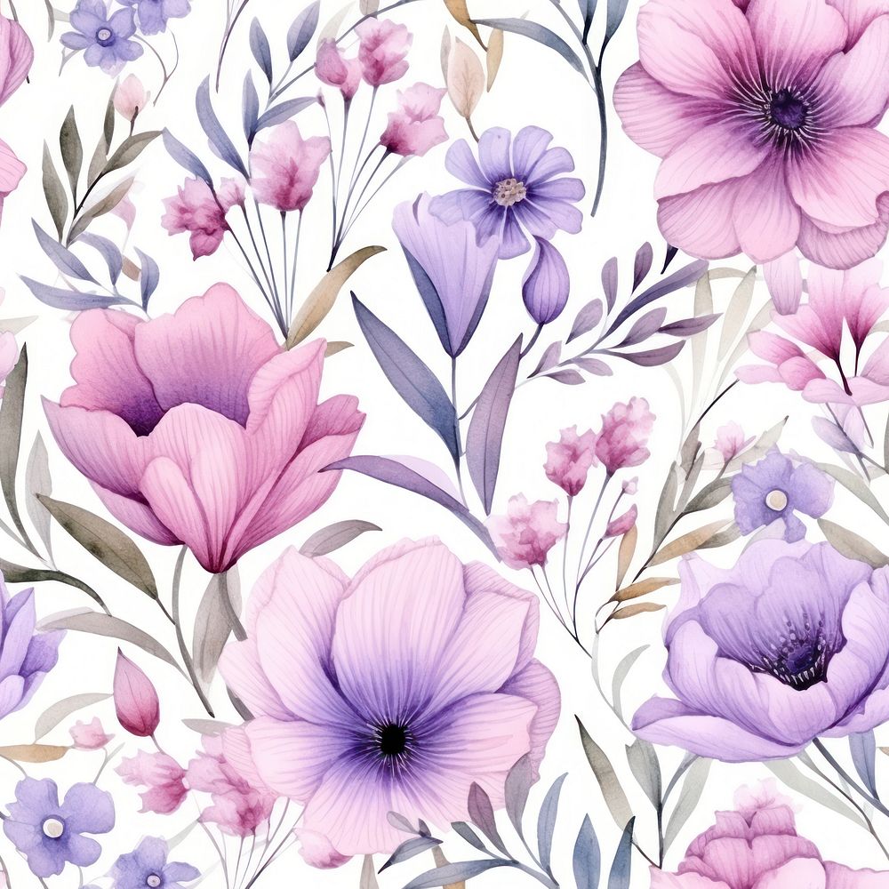 Floral pattern backgrounds flower. | Free Photo Illustration - rawpixel