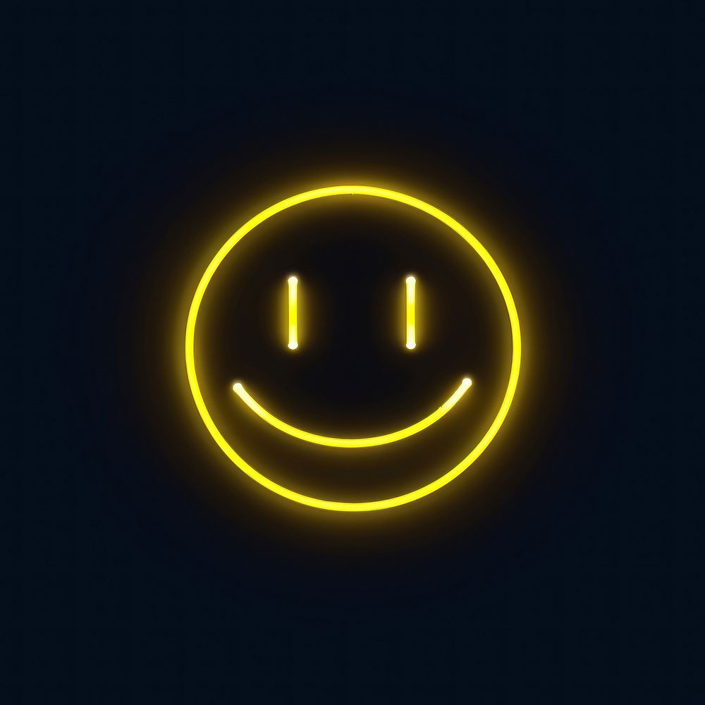 Smile emoji icon yellow light | Premium Photo Illustration - rawpixel