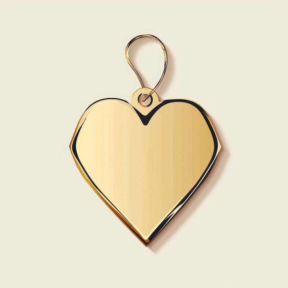 Gold heart pendant jewelry locket. AI generated Image by rawpixel.