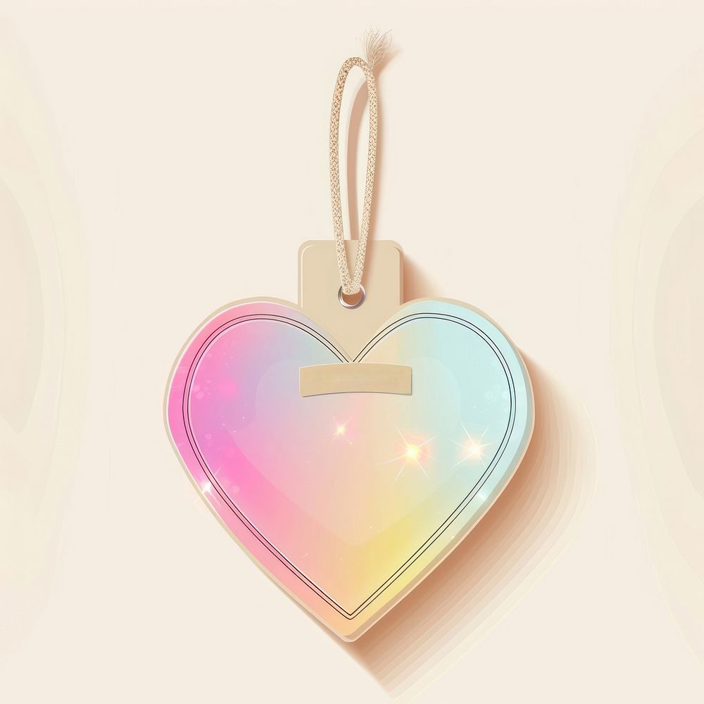 Hologram heart pendant jewelry locket. AI generated Image by rawpixel.