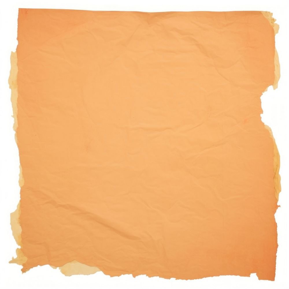 Orange ripped paper backgrounds texture white background.