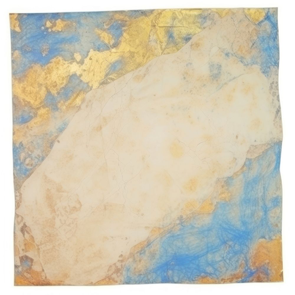 Blue gold marble ripped paper backgrounds painting art.