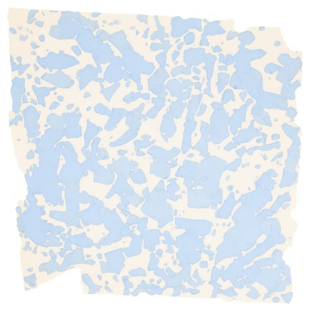 Blue terrazzo ripped paper backgrounds map white background.