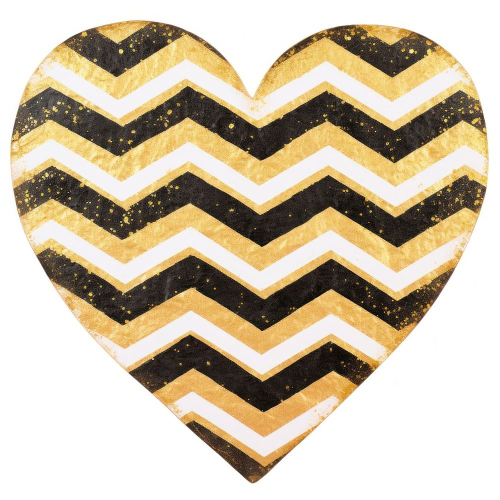 Chevron in heart shape ripped paper white background accessories accessory.