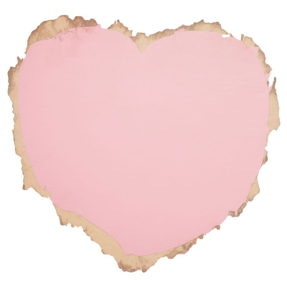 Haert shape ripped paper backgrounds heart pink.