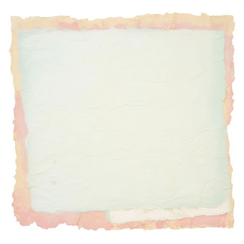 Pastel ripped paper backgrounds white background rectangle.