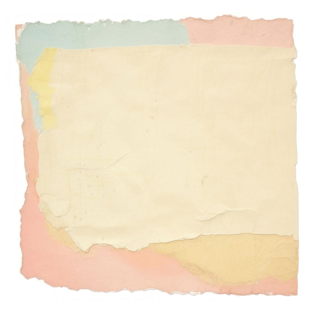 Pastel ripped paper backgrounds painting text.