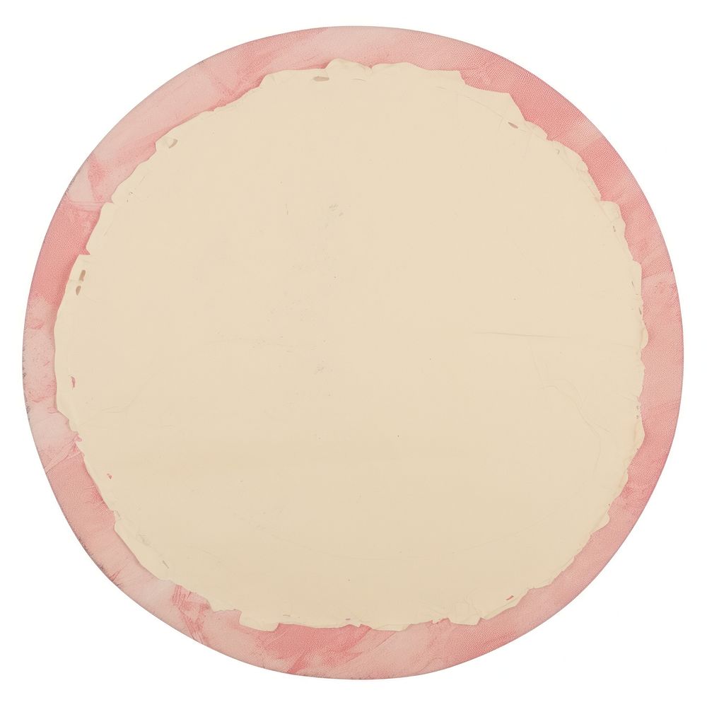 Pink circle ripped paper white background microbiology rectangle.