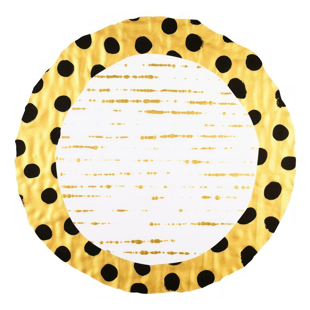 Polka dot in circle shape ripped paper backgrounds pattern text.