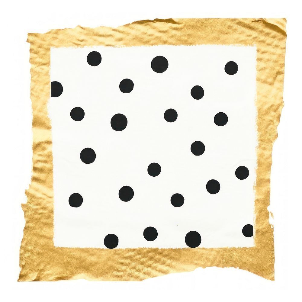Polka dot in square shape ripped paper backgrounds pattern white background.