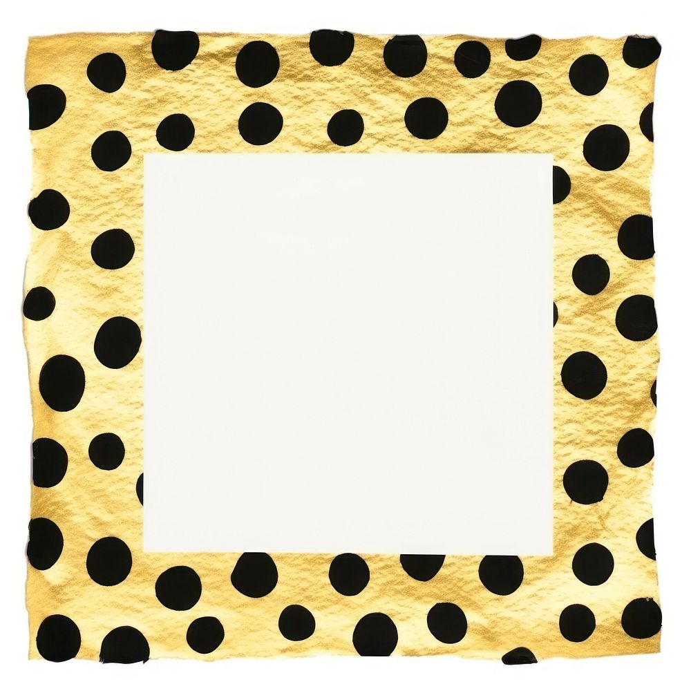 Polka dot in square shape ripped paper backgrounds pattern white background.
