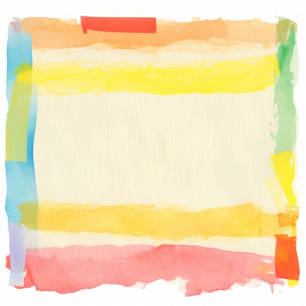 Rainbow ripped paper backgrounds painting white background.