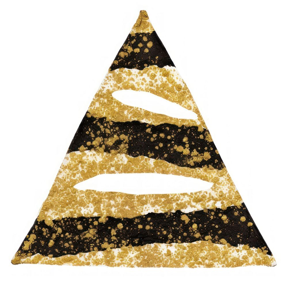 Triangle shape ripped paper white background celebration astronomy.