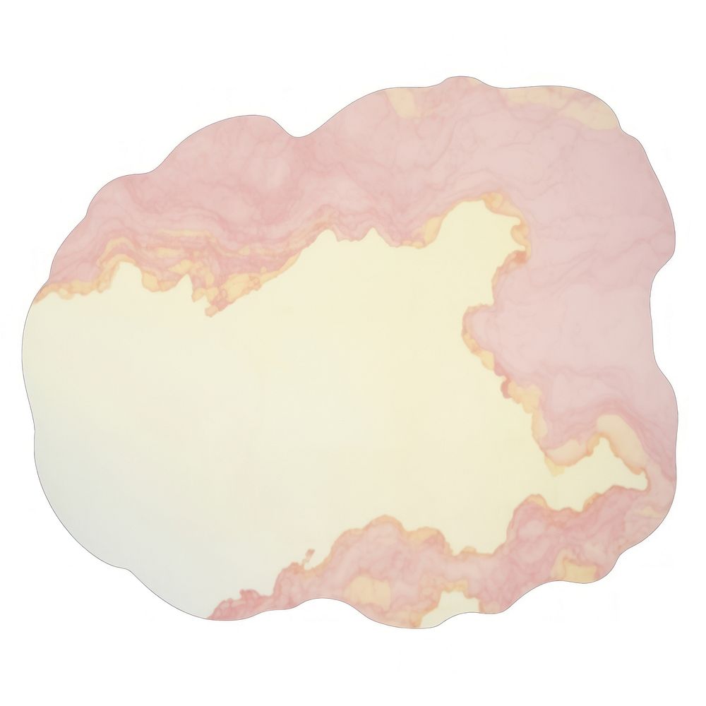 Cloud marble distort shape paper white background microbiology.