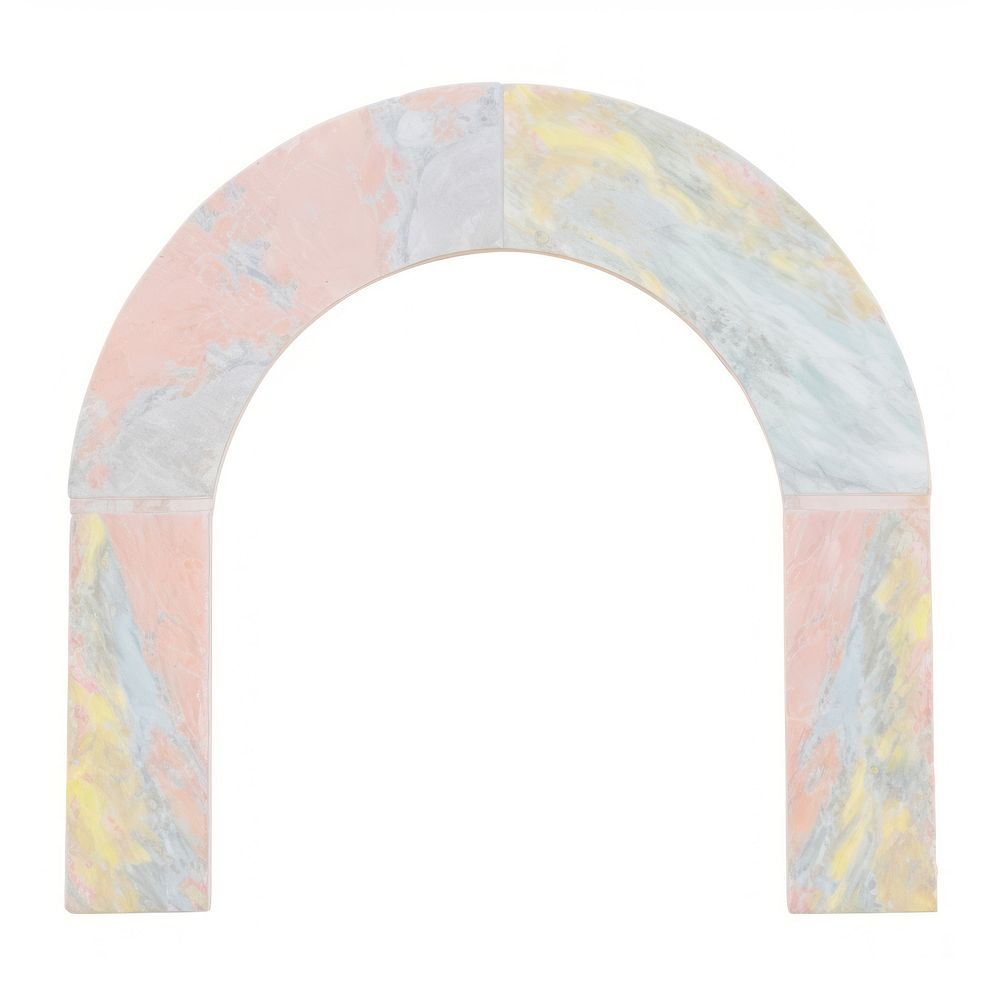 Arch marble distort shape architecture white background rectangle.