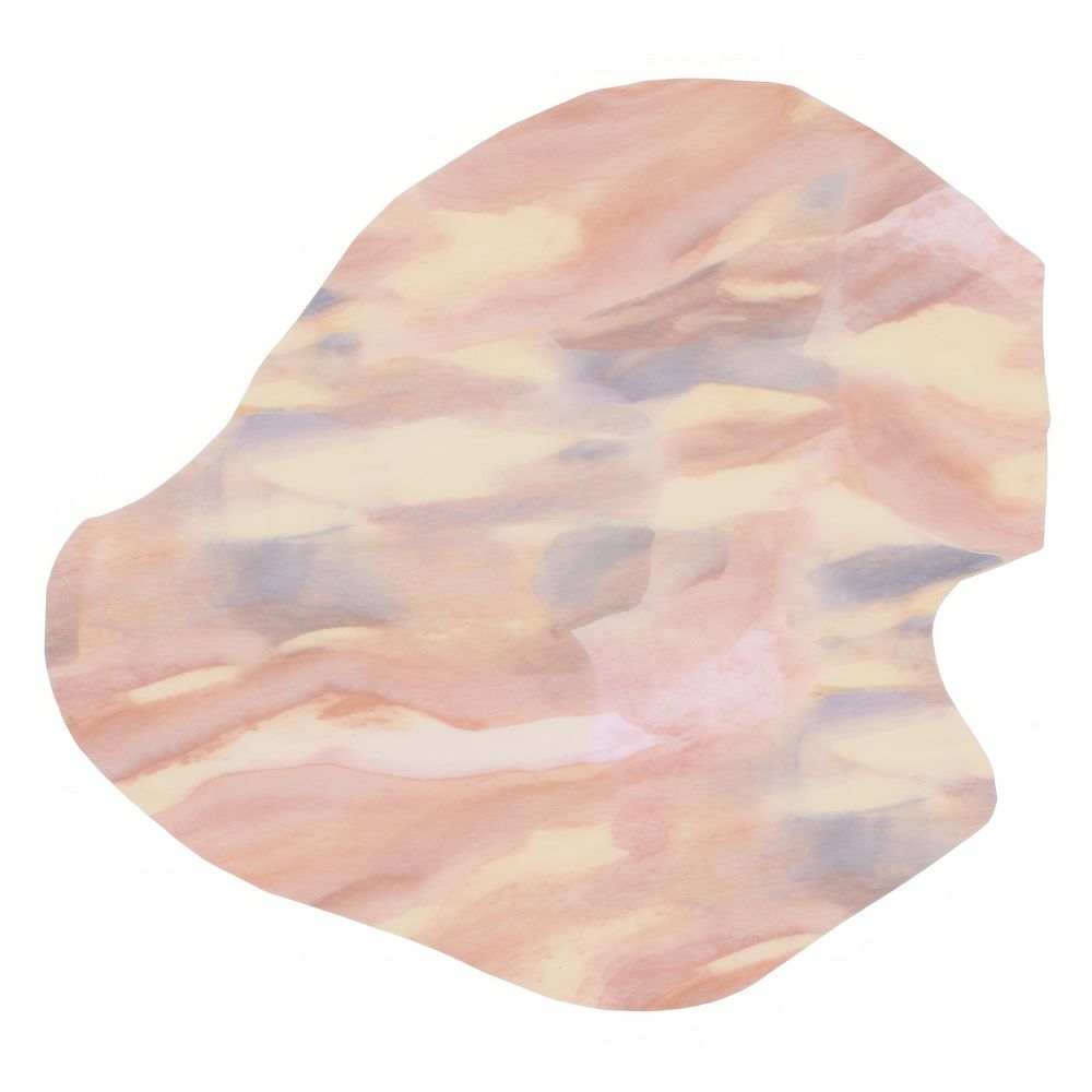 Bacon marble distort shape white background accessories accessory.