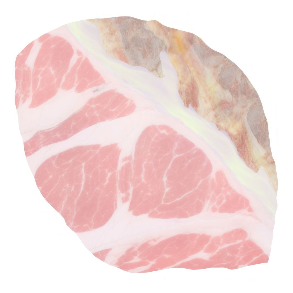 Beef slice marble distort shape meat pork food.