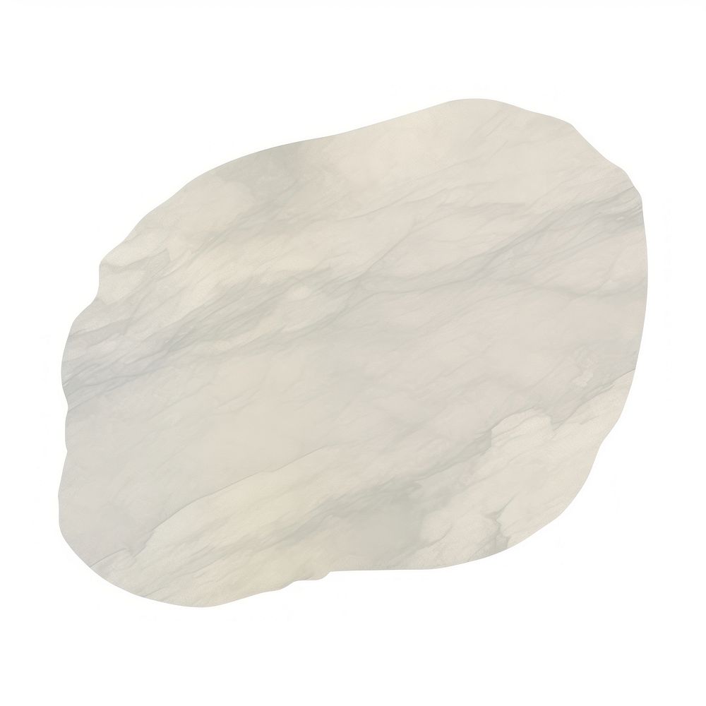 Gray marble distort shape paper white white background.