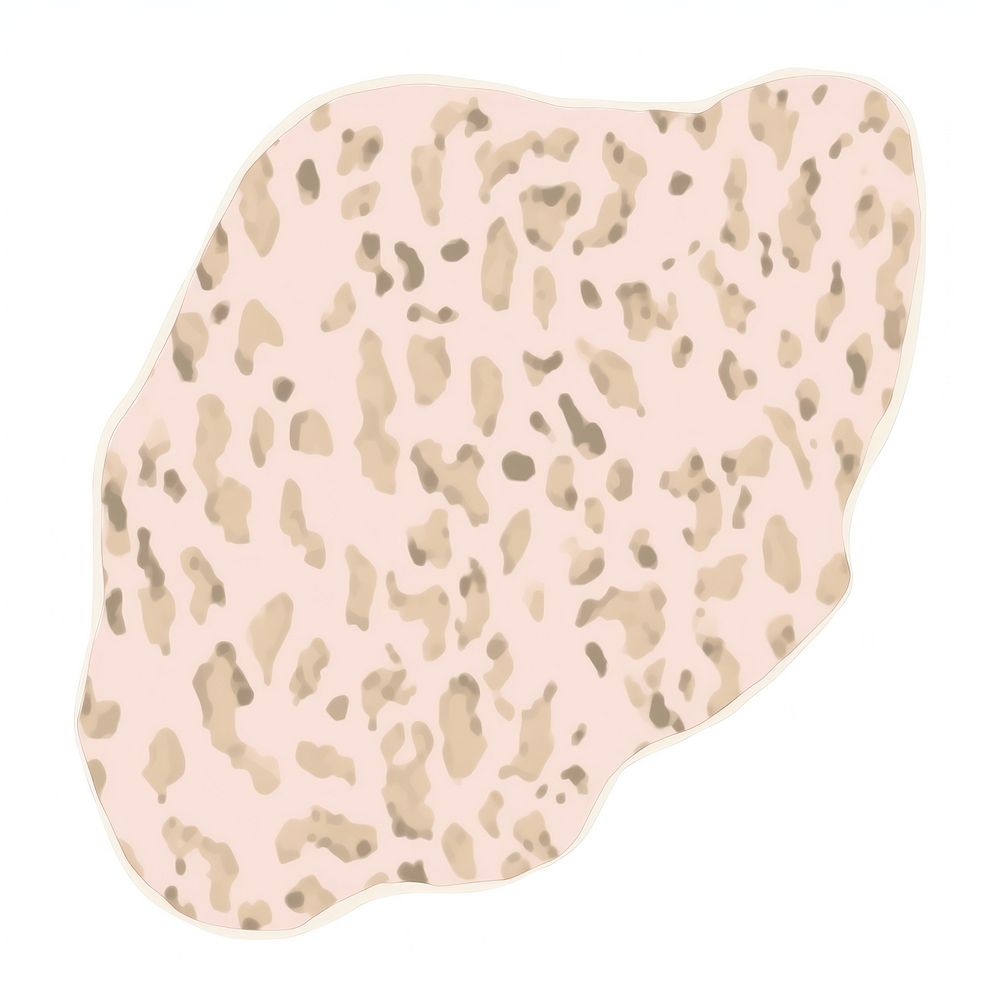 Leopard print marble distort shape white background magnification microbiology.