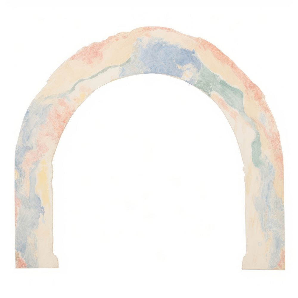 Marble distort arch shape architecture painting art.