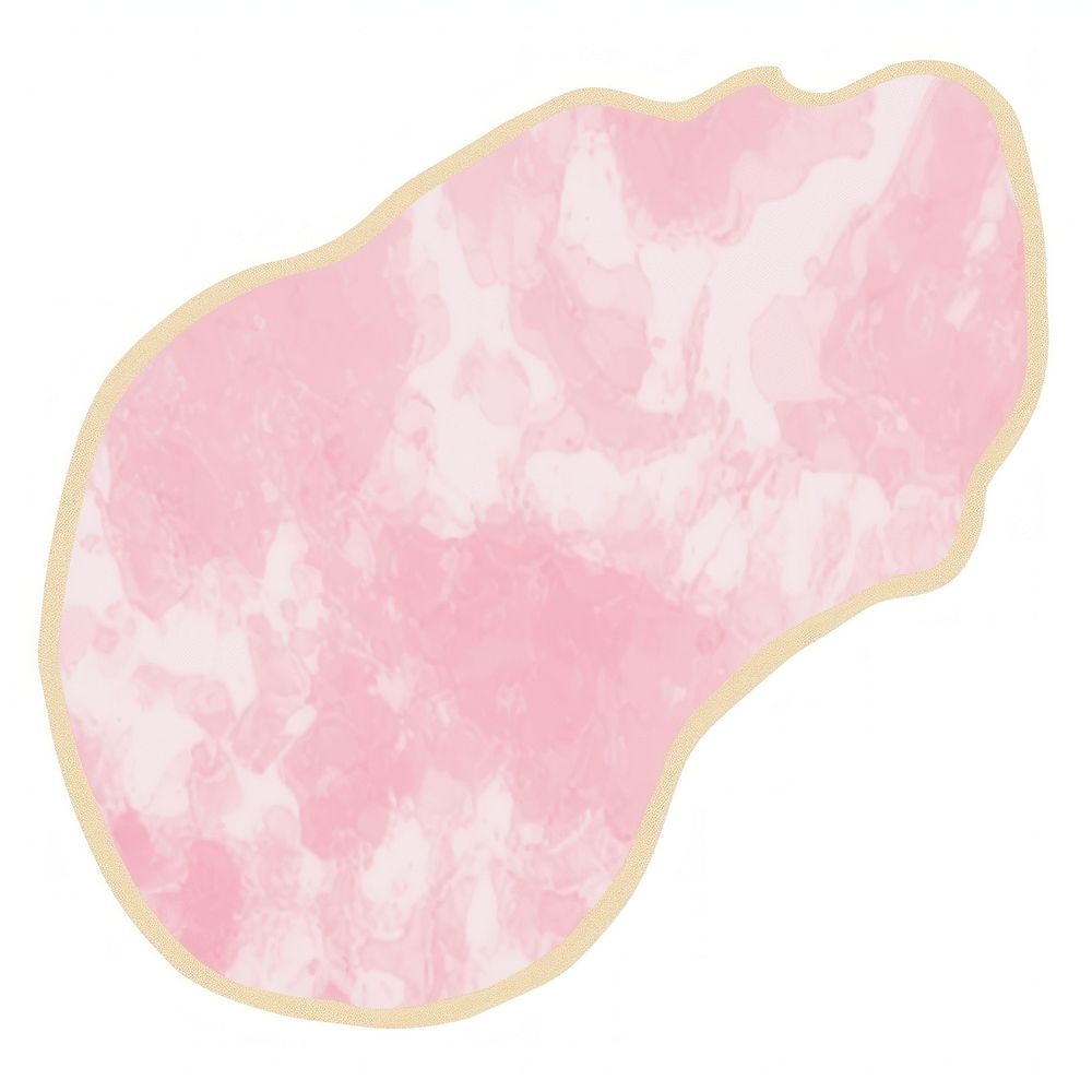 Pink glitter marble distort shape white background microbiology bacterium.