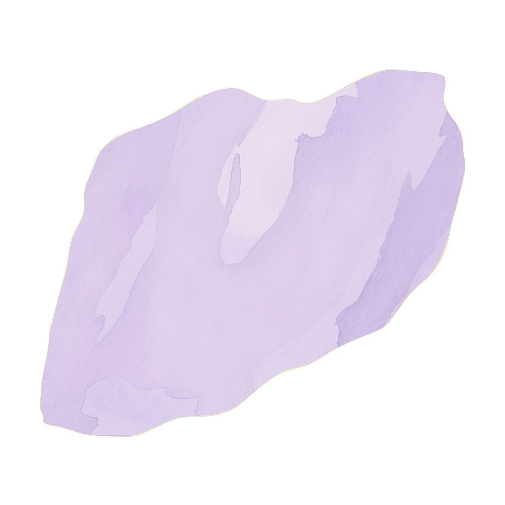 Violet marble distort shape paper petal white background.