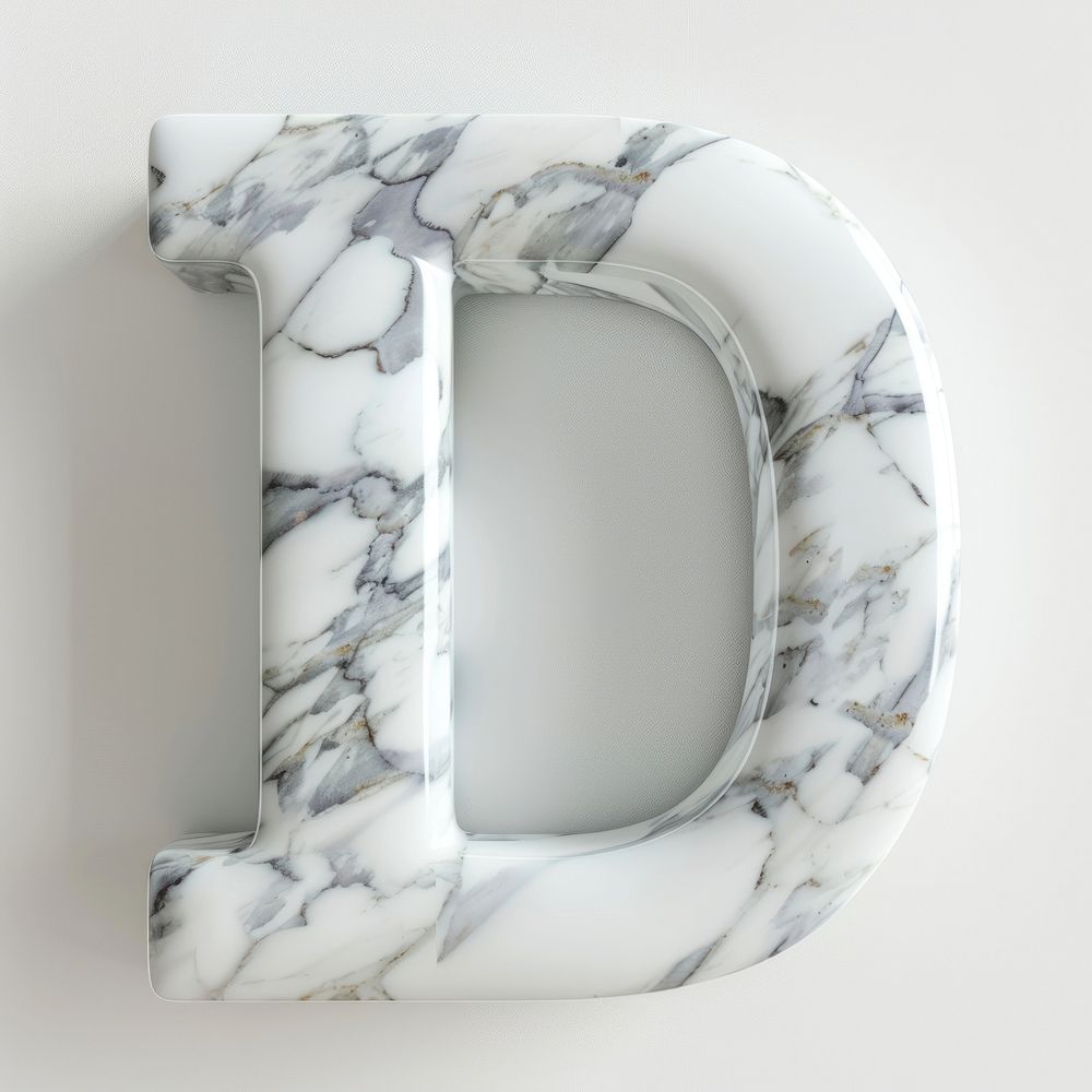 Letter D number symbol shape.