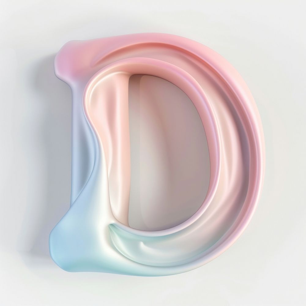 Letter D shape bathroom rainbow.