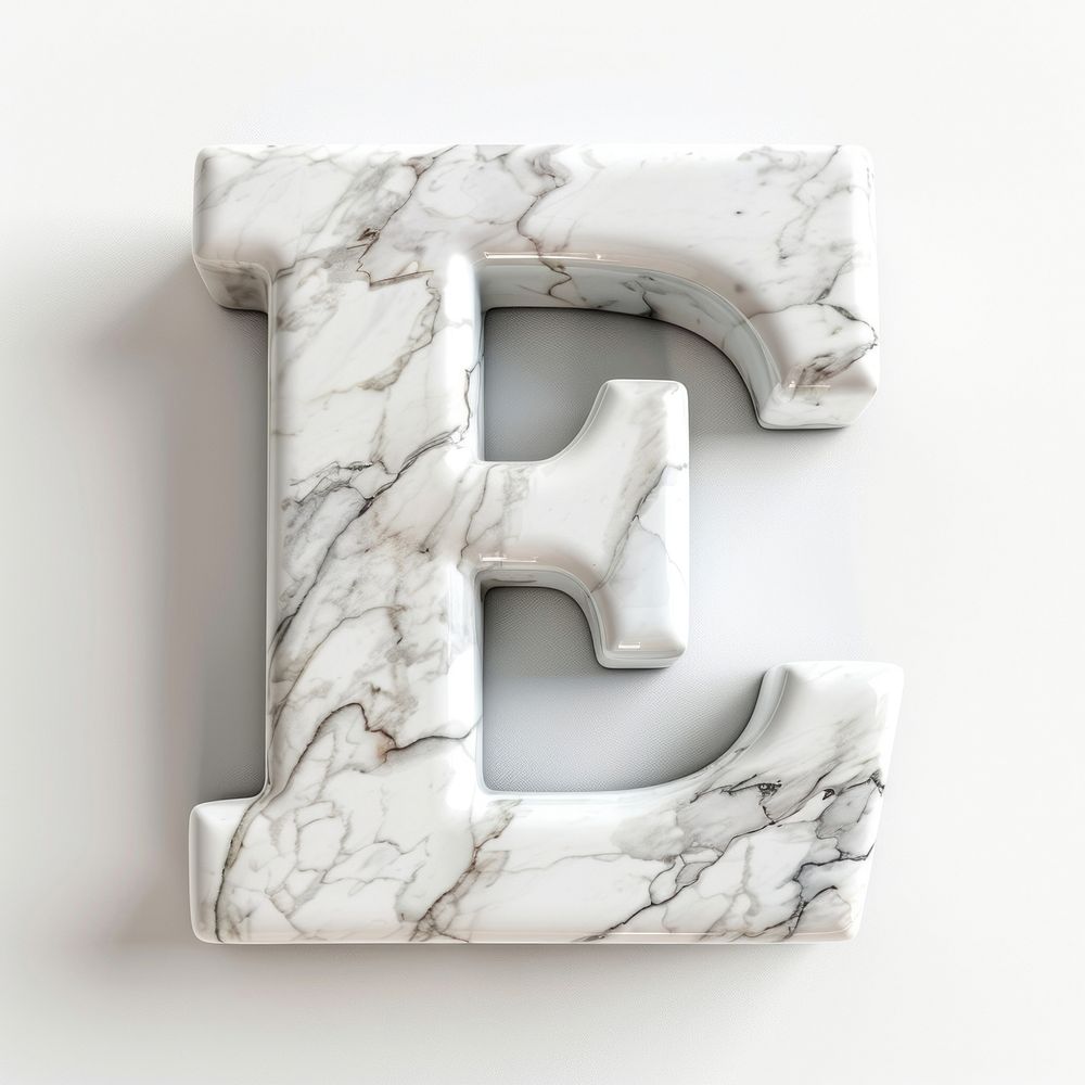 Letter E number symbol shape.