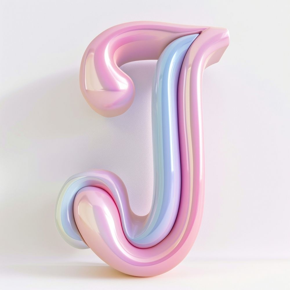Letter J symbol number shape.