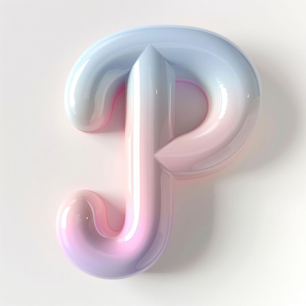 Letter P number symbol shape.