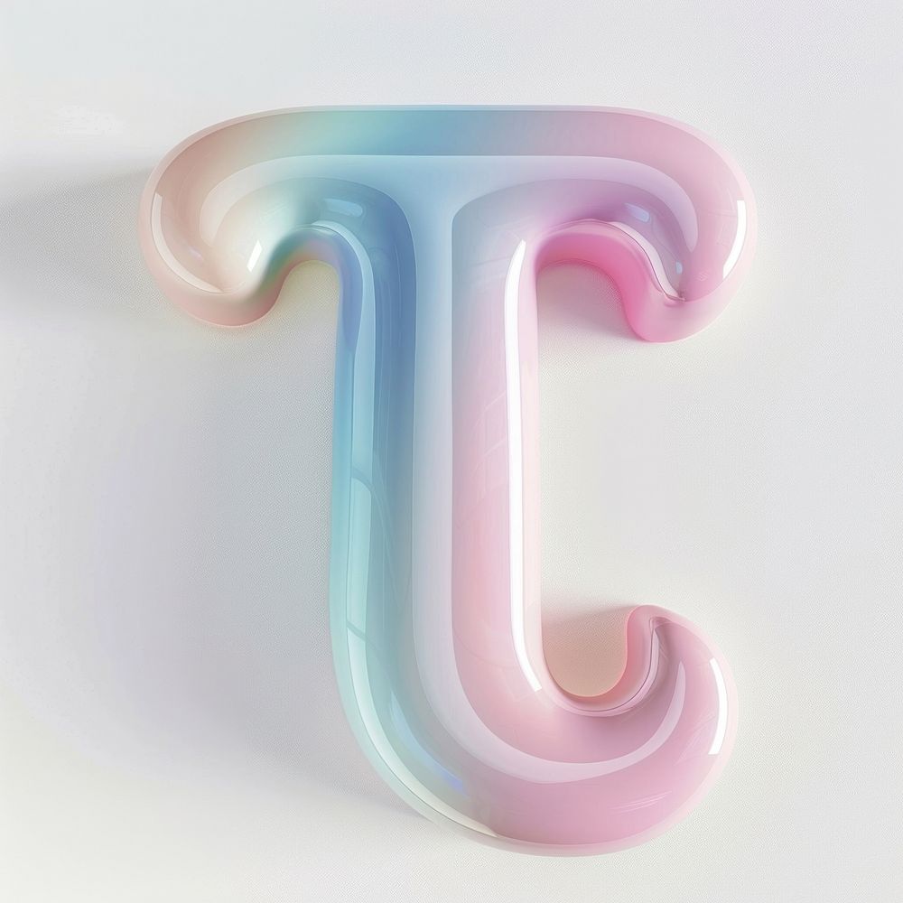 Letter T symbol number shape.