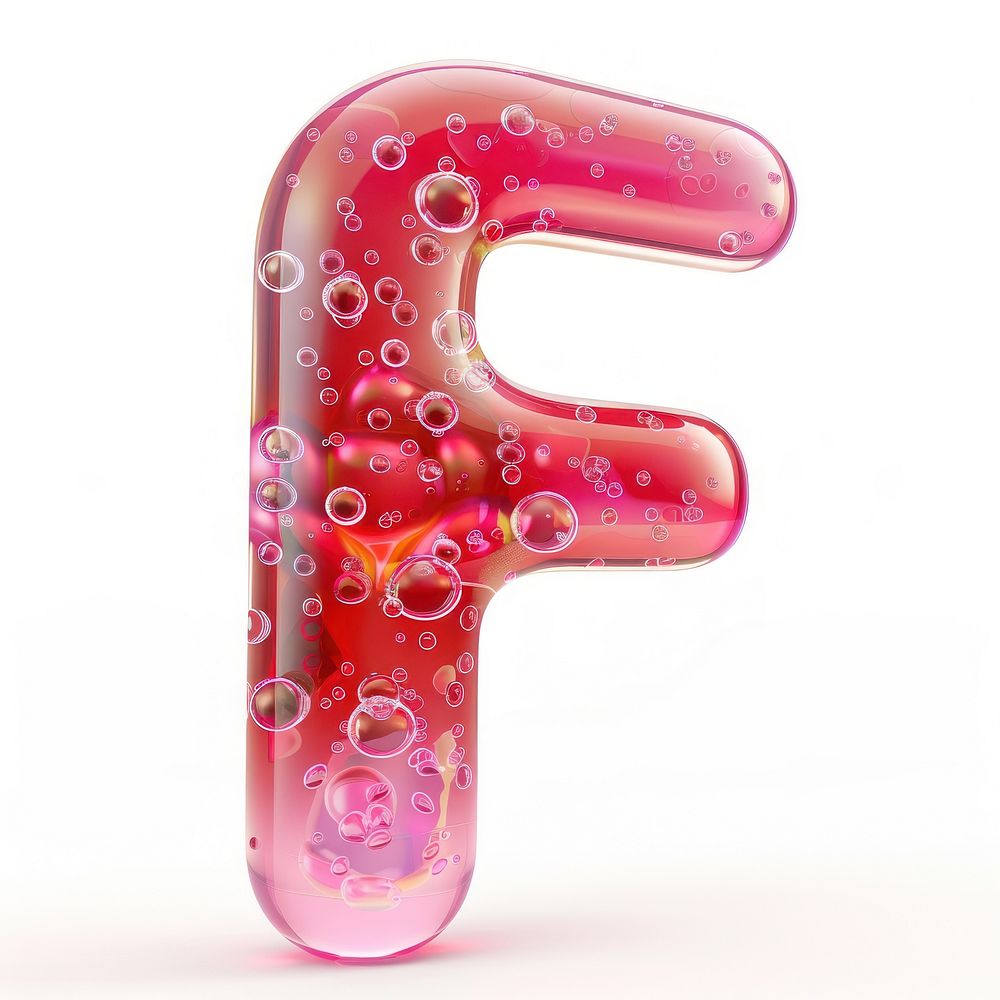 Letter F bubble symbol number.