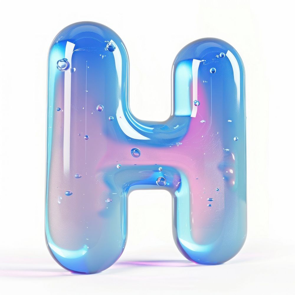 Letter H symbol text blue.