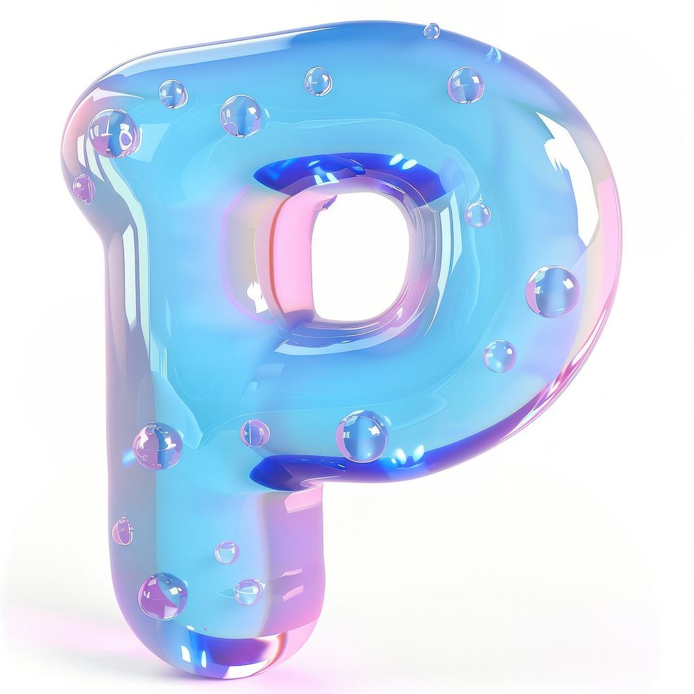 Letter P number bubble shape.