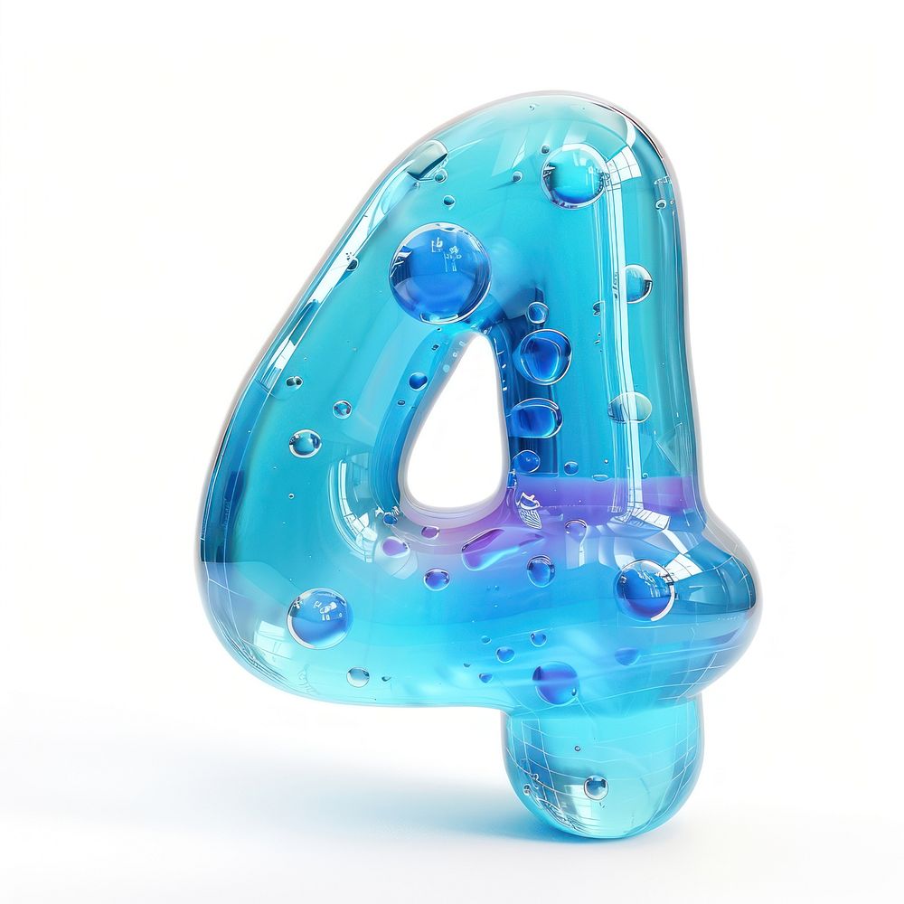 Number 4 number bubble symbol. | Free Photo Illustration - rawpixel