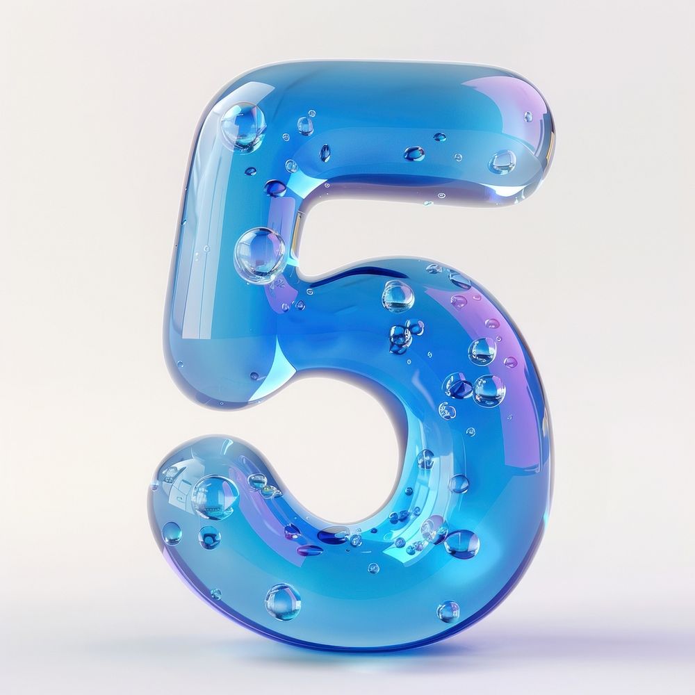 Number 5 number symbol shape.