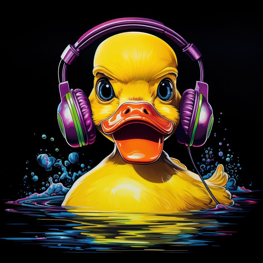 Duck art representation electronics.