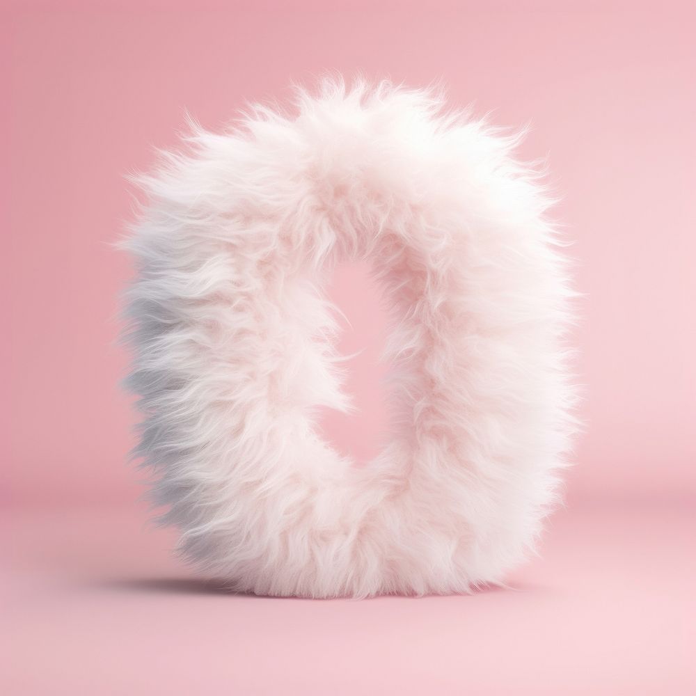 Fluffy fur o alphabet accessories accessory softness.
