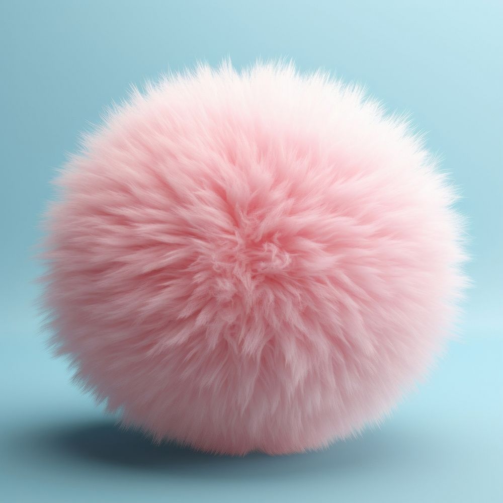 Fluffy fur sphere shape softness hedgehog clothing.