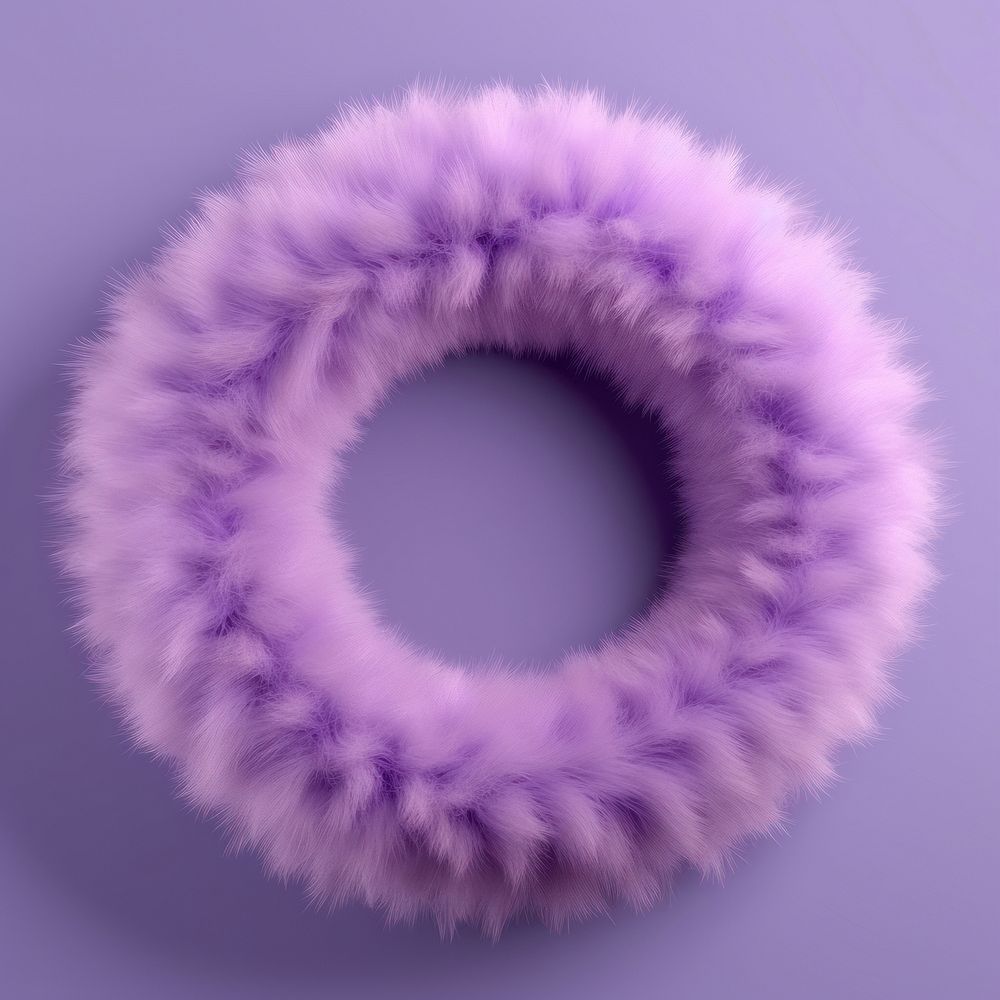 Fluffy purple fur hoop accessories accessory softness.