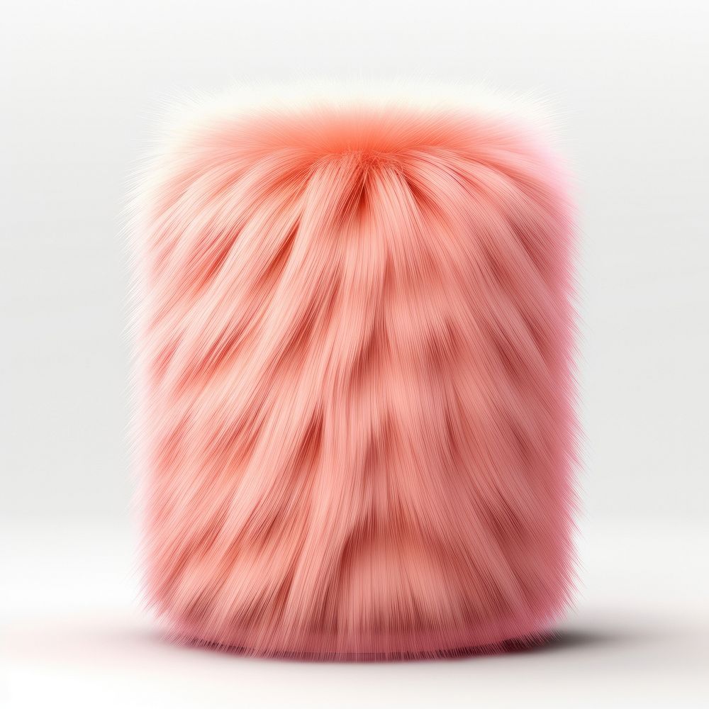 Fluffy tiger fur cylinder furniture softness textile.